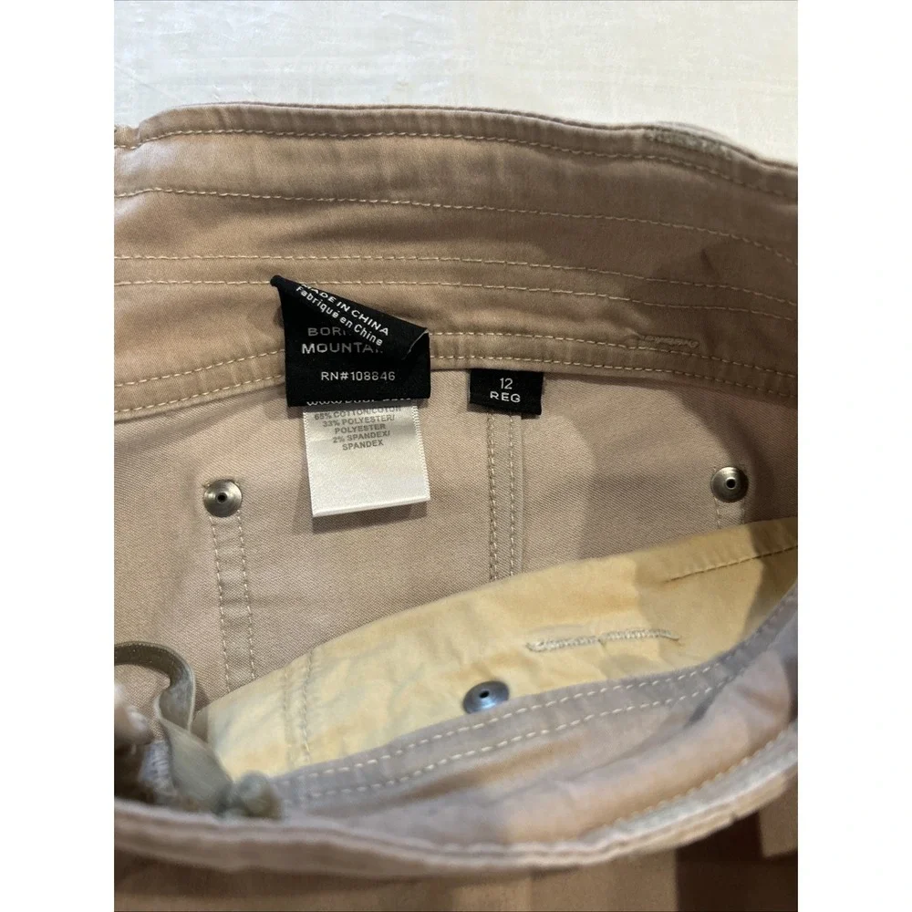 KUHL KLAUDETTE Pants Women 12 Coffee Tan Straight Leg Stretch Hiking Outdoor
